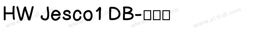 HW Jesco1 DB字体转换